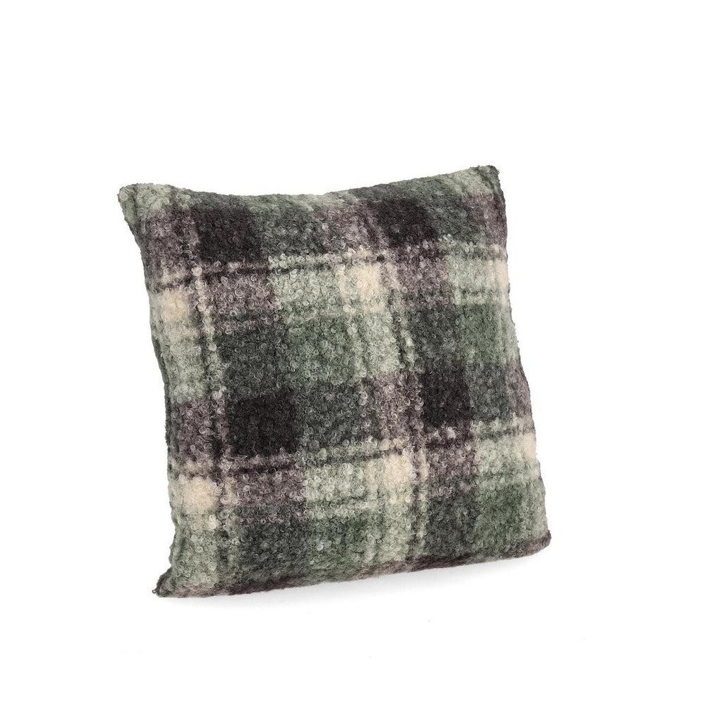 CUSCINO LAURENCE QUADRI 45X45 VERDE